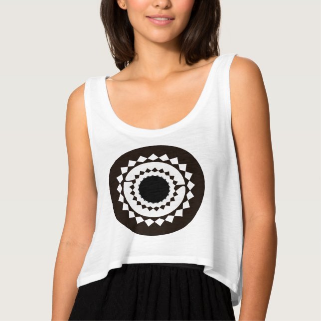 Camiseta Arriba de cultivos de Mandala (Anverso)