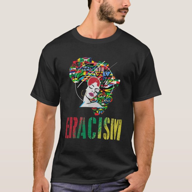 Camiseta Arriba de la protesta por el racismo (Anverso)