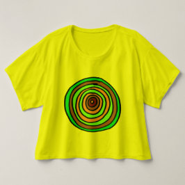 Camiseta Arriba del recorte hipnótico