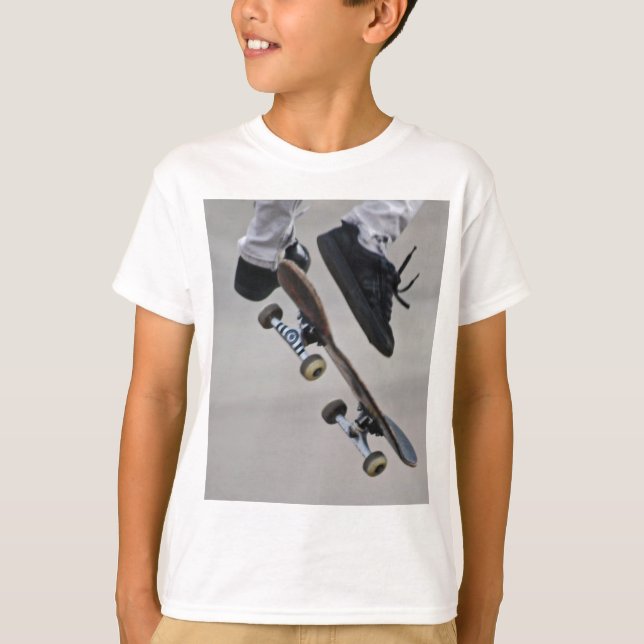 Camiseta Arriba En El Skateboard De Aire (Anverso)