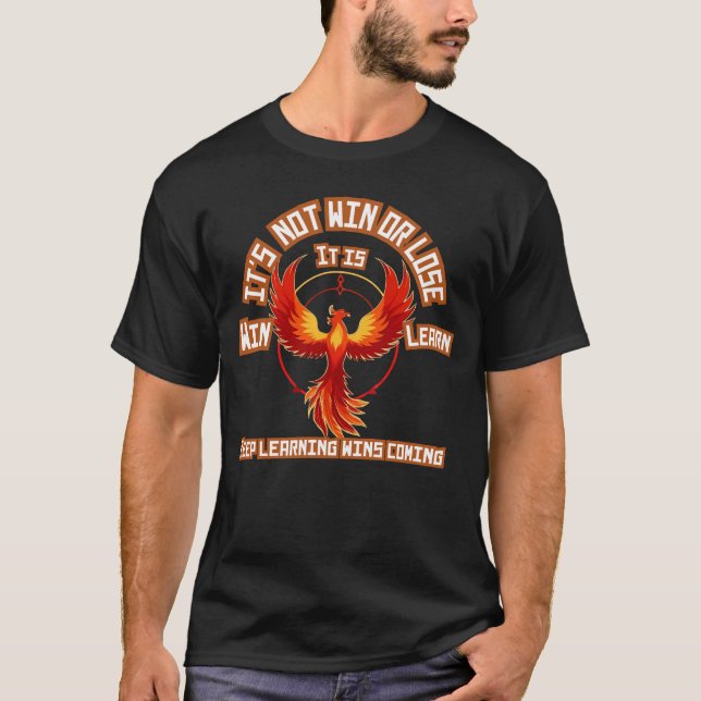 Camiseta Arriba: La filosofía de la victoria y el aprendiza (Anverso)