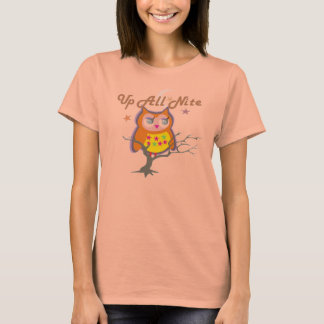 Camiseta Arriba Las Camisas De Tee De Las Damas De La Noche