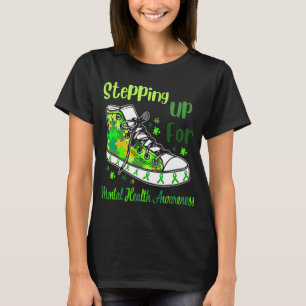 Camiseta Arriba Para Zapatos De Concienciación Sobre Salud