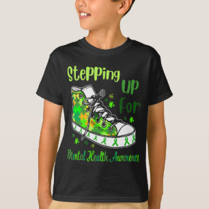 Camiseta Arriba Para Zapatos De Concienciación Sobre Salud