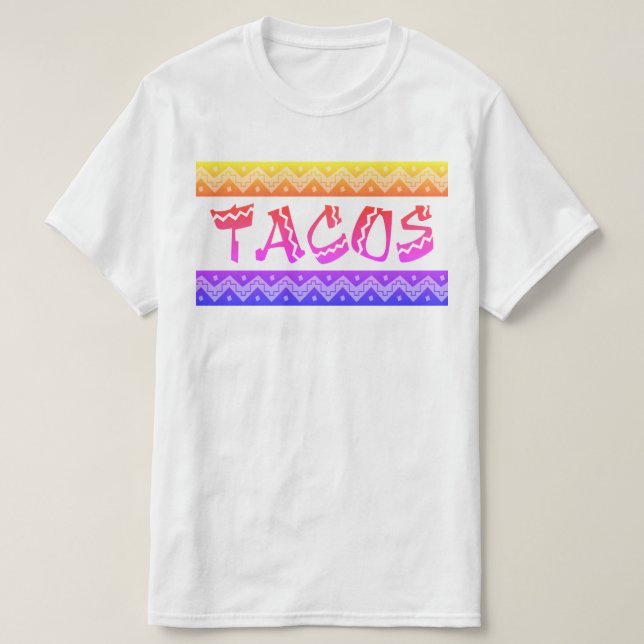 Camiseta arriba tacos (Diseño del anverso)