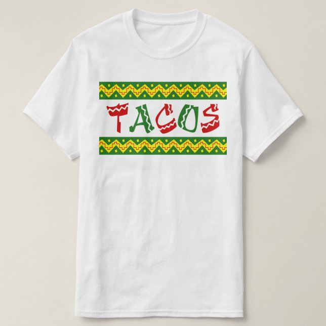 Camiseta arriba tacos (Diseño del anverso)