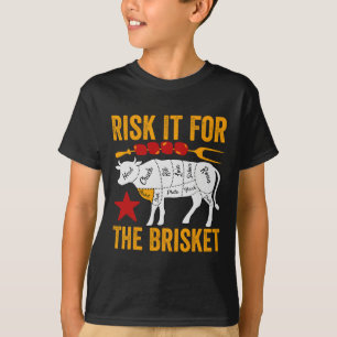 Camiseta Arriésgalo Por La Brisket Divertida Fiesta De Asad