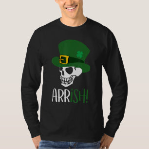 Camiseta Arrish Pirate Skeleton Funny Día Holi