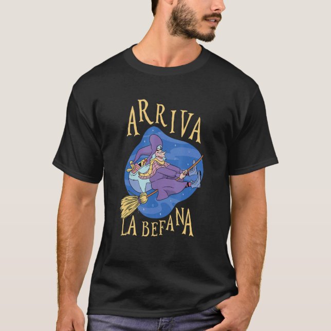 Camiseta Arriva La Befana Italian Christmas Buona Befana (Anverso)