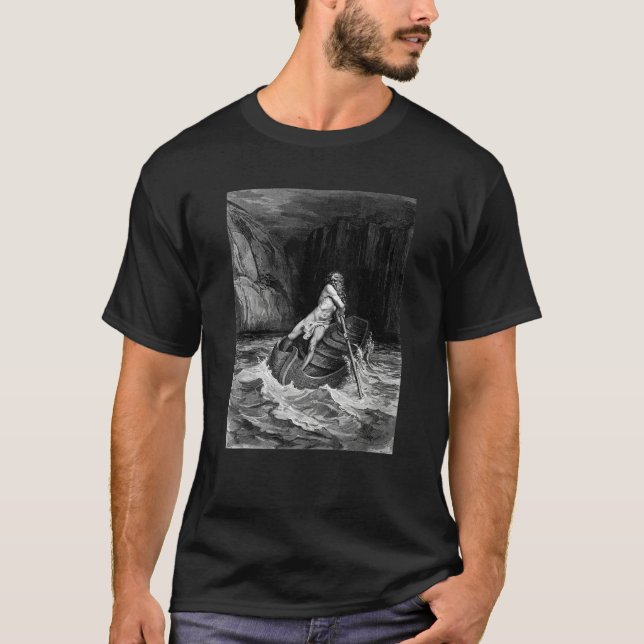 Camiseta Arrival of Charon by Gustave Dore (Anverso)