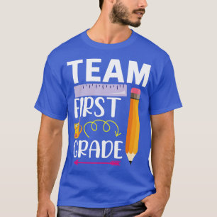 Camiseta Arrnow Rule Pencil Team First Grado Estudiante Bac