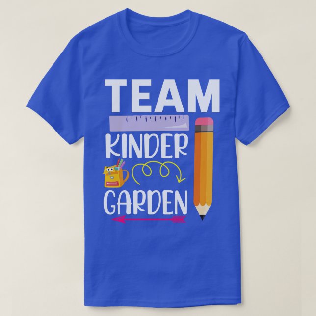 Camiseta Arrnow Rule Pencil Team Kindergarten Student Back (Diseño del anverso)