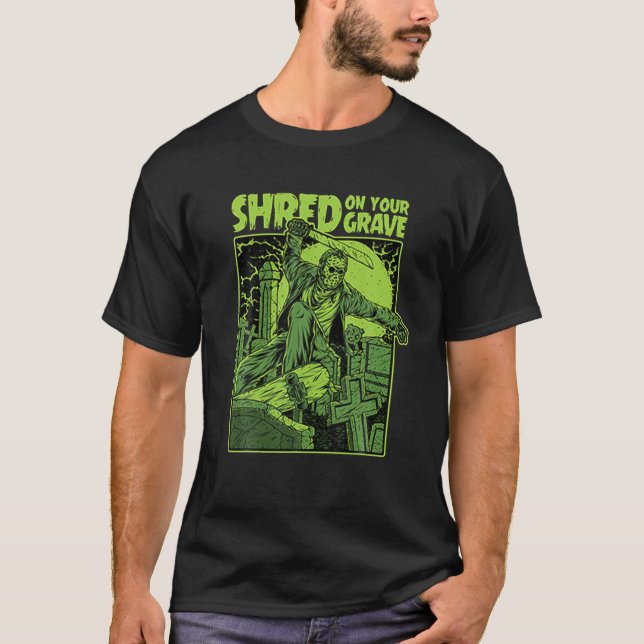 Camiseta Arrojado En Tu Tumba - Halloween del horror asesin (Anverso)