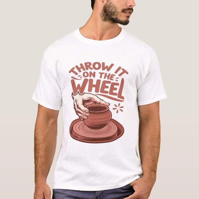 Camiseta Arrójalo sobre la nave artesanal de arte de la alf (Anverso)