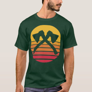Camiseta Arrojamiento de hacha de sol retro