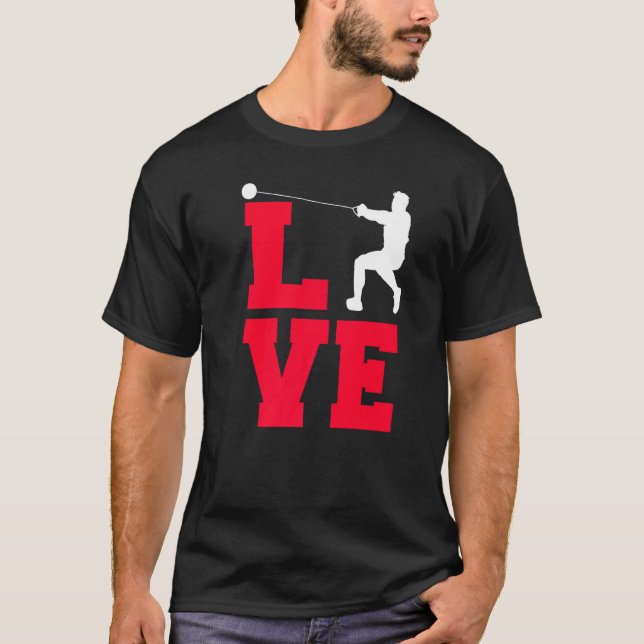 Camiseta Arrojamiento de martillo de amor (Anverso)