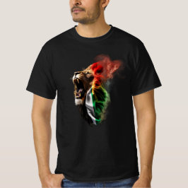 Camiseta Arrojan león de la bandera sudafricana