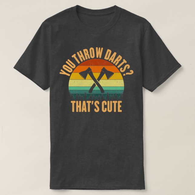 Camiseta Arrojando el hacha Darts (Diseño del anverso)