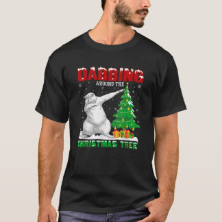Camiseta Arrojándose en torno a navidades de gatos persas e