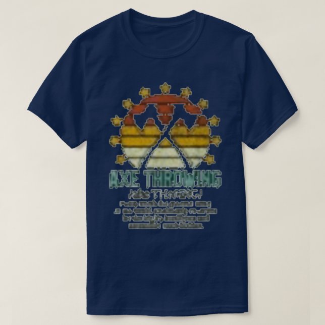 Camiseta arrojar hachas diciendo 12 (Diseño del anverso)