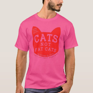 Camiseta Arrojar los muchos gatos que no son gatos gordos L