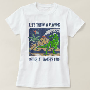 Camiseta Arrojar Un Flamante Meteor A La Graciosa Cáncer De