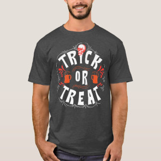 Camiseta Arrojarlo Verdadero Trick O Tratar Skeleton Happy