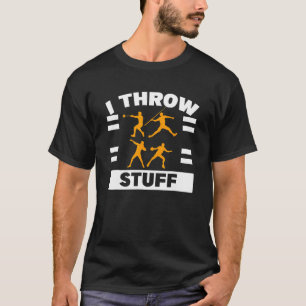 Camiseta Arrojé al tirador de campo de pista de discus