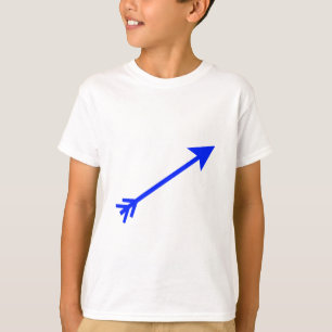 Camiseta Arrow Blue 35deg Los regalos de Zazzle del MUSEO