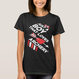 Camiseta Arrow Es Sólo Un Niño Que Ama El Tee De Arco Para