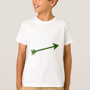 Camiseta Arrow Green Dk 15deg The MUSEUM Zazzle