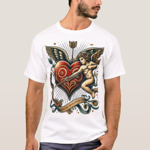 Camiseta "Arrow of Love: A Timeless Tattoo Art"