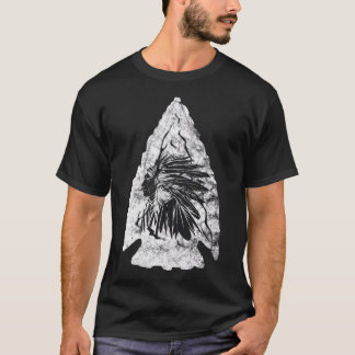 Camiseta Arrowhead Hunter Jefe Indio Caza de Ricos Nativo