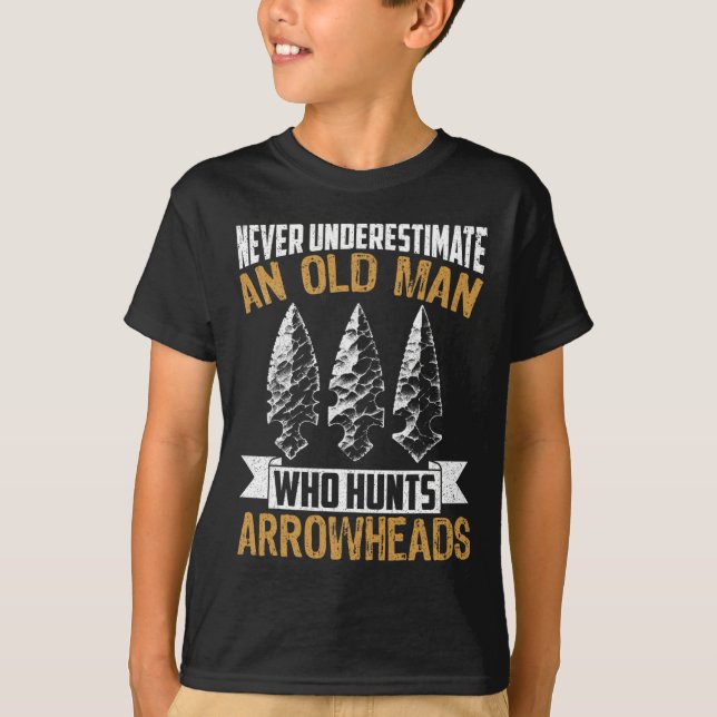 Camiseta Arrowhead Hunter Shirt Old Man Grandpa Arrowhead H (Anverso)