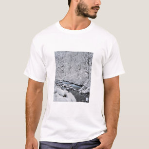 Camiseta Arroyo blanco nevado escénico, Oregon