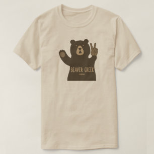 Camiseta Arroyo de Castor Colorado Oso de la Paz