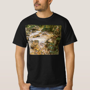 Camiseta Arroyo de truchas en el Tirol por John Singer Sarg