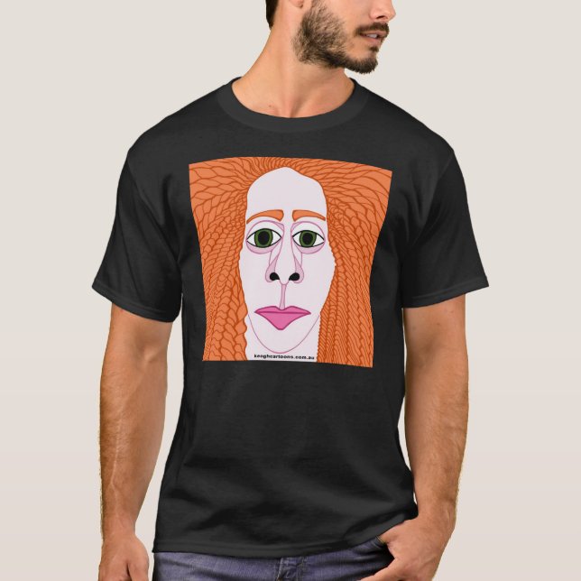 Camiseta Arroyos de Rebekah de Bruce Keogh - keoghcartoons (Anverso)