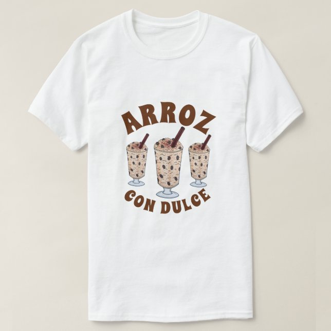 Camiseta Arroz con Dulce Pudding De Cocinero Puertorriqueño (Diseño del anverso)
