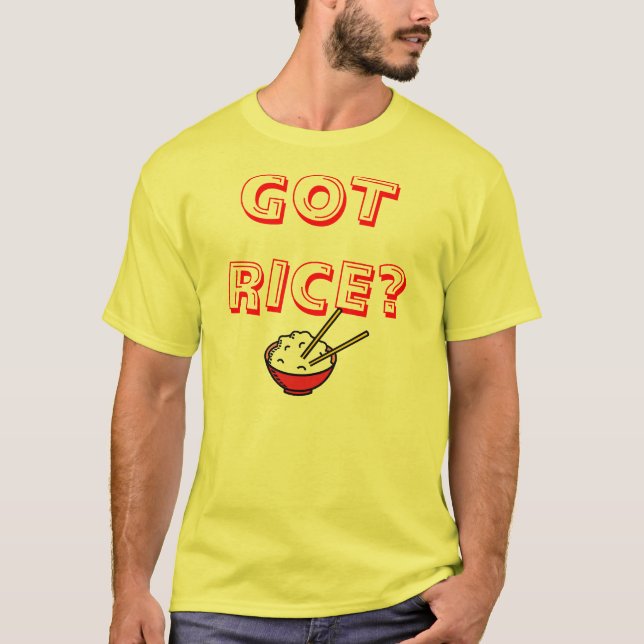 Camiseta ¿Arroz conseguido? (Anverso)