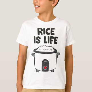 Camiseta Arroz es vida comida asiática arroz chino amor arr