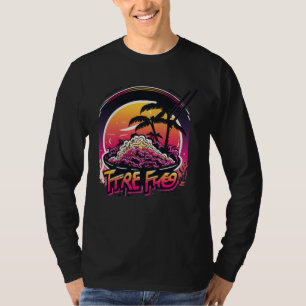 Camiseta Arroz Frito con una Estética Retro Ola de los 80 N
