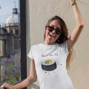 Camiseta Arroz Para Conocerte Kawaii Sushi T-Shirt