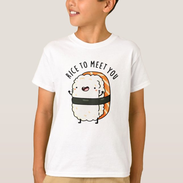 Camiseta Arroz Para Conocerte Un Sushi Pun Gracioso (Anverso)
