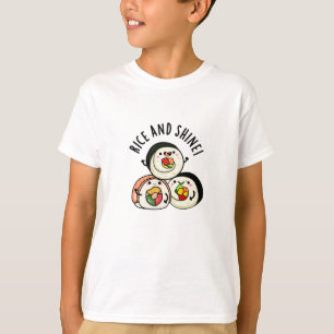 Camiseta Arroz Y Brillo Gracioso Sushi Rollo Pun