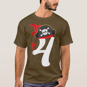 Camiseta Arrr Im 4, Cute Pirate Hat 4th Birthday Party Boys