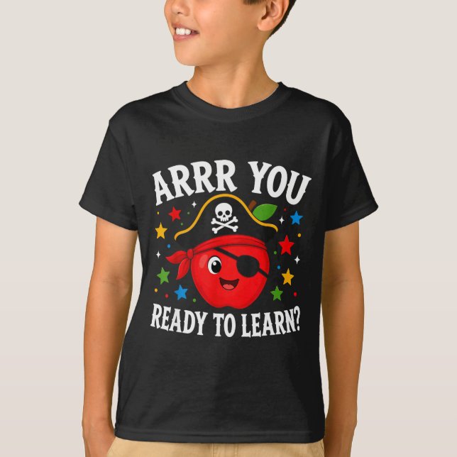 Camiseta Arrr listo para aprender divertido profesor vuelta (Anverso)