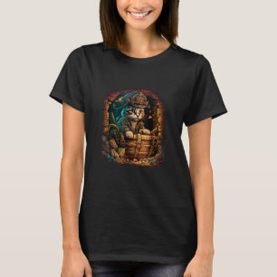 Camiseta ¡Arrr Meow-ty! Diseño pirata con el tesoro de Ches
