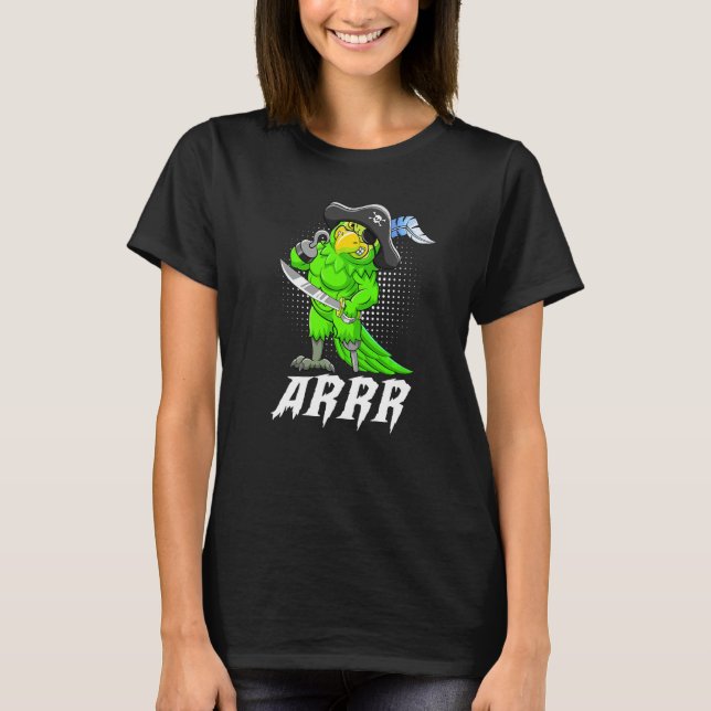Camiseta Arrr Pirate Parrot Jolly Roger Halloween Costume D (Anverso)