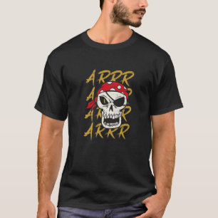 Camiseta Arrr Skeleton Sword Eye Patch Hook